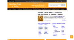 Desktop Screenshot of buddhisttourinindia.com